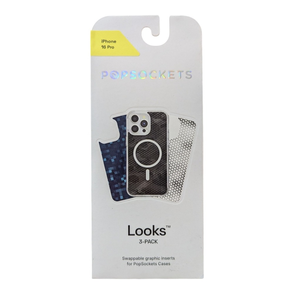 D6. Looks Popsockets Swappable Graphic Inserts LOOKS 3-pack For 16 PRO